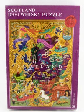 Scotland Whiskey 1000 Piece Jigsaw Puzzle Sealed New Water & Wines